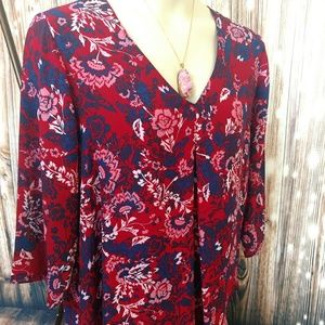 !!!3 for $25!!! 2x Rose & Olive 3/4 Sleeve Top